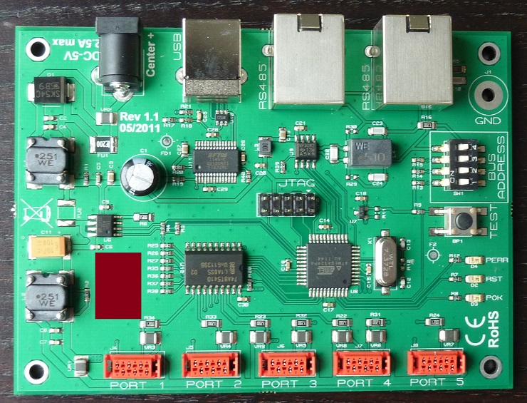 USB / RS485 interface for automated sorting assistance